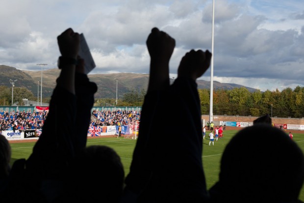 Stirling Albion Football Club v Rangers Football Club, at Forthbank Stadium, Stirling, Scotland, Saturday 6th October 2012.