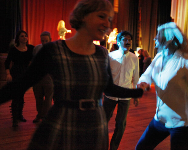 Scottish country dancing at the St Andrews Day Ceilidh, Camden Centre, King's Cross, London