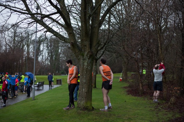 ParkRun in Pollok Park, in Glasgow, Scotland, 1st January 2013