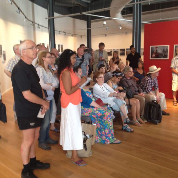 The audience at Impressions Gallery, July 2014 © Sophie Gerrard July 2014