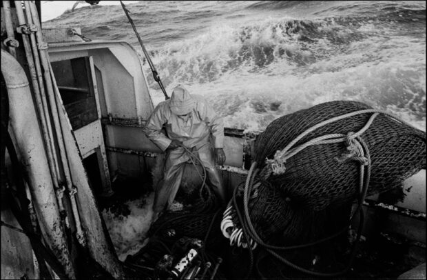 Aboard the seine netter 'Argosy', on the North Sea, 1995. ©Jeremy Sutton-Hibbert, all rights reserved.