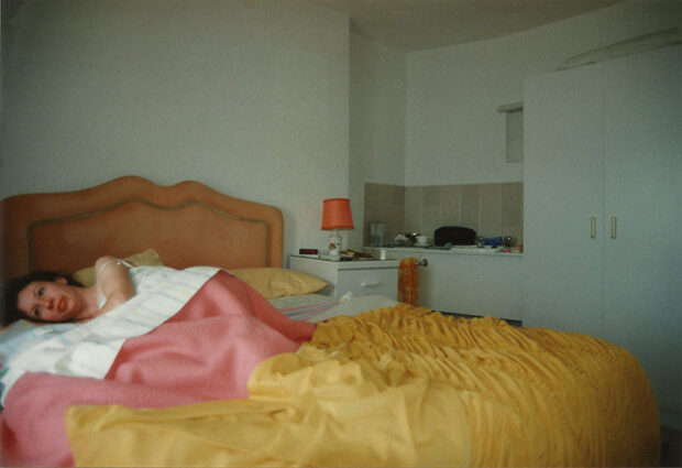 Alone in bed; my father behind the camera. From 'Mother, Father' by Lucie Rachel. ©Lucie Rachel 2015, all rights reserved.