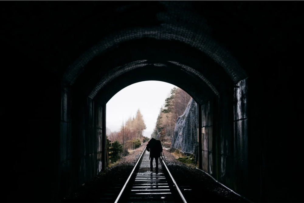 Once every month, he catches a ride to the closest supermarket in Fort William. Once there, he fills his 70L rucksack with food and much needed medical supplies relating to an operation several years earlier, before making the return journey home.
